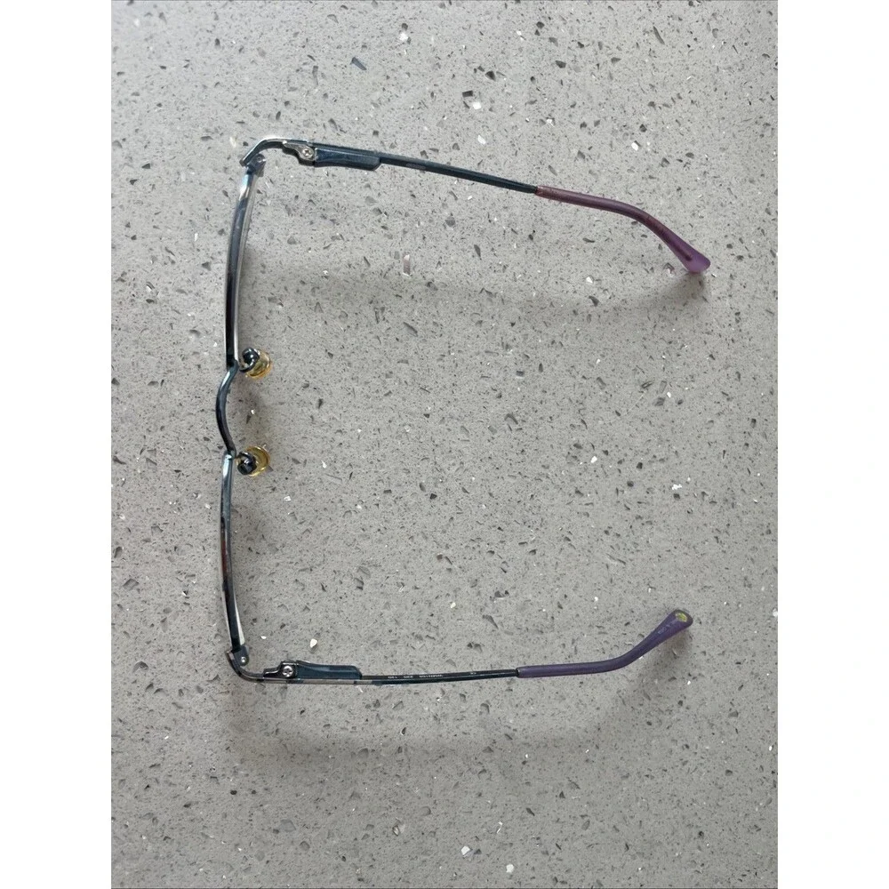 Vintage Nintendo WMN105 220 Blue Metal Oval Eyeglasses FRAMES ONLY 43-18-120